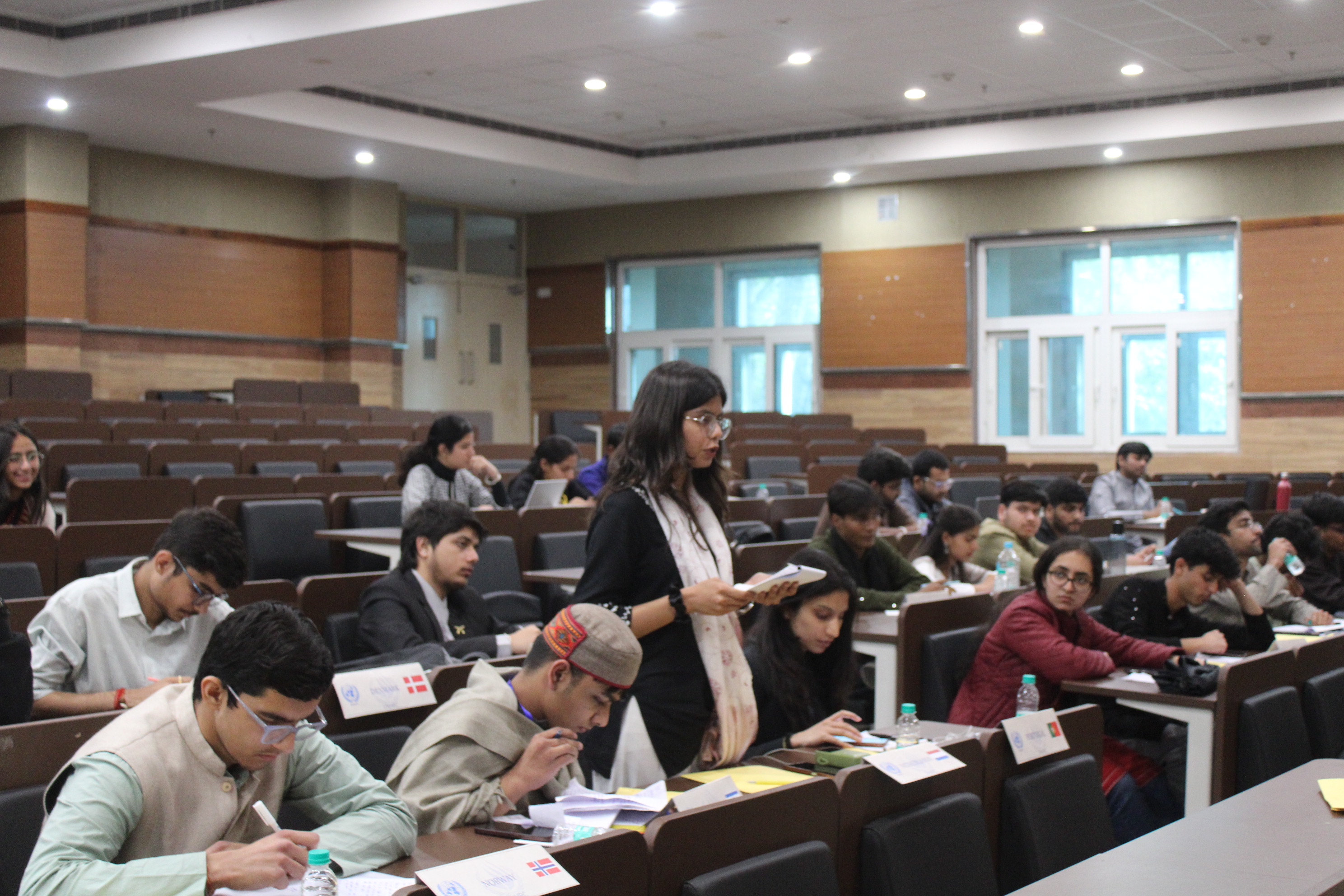 Delegate addressing the committee floor