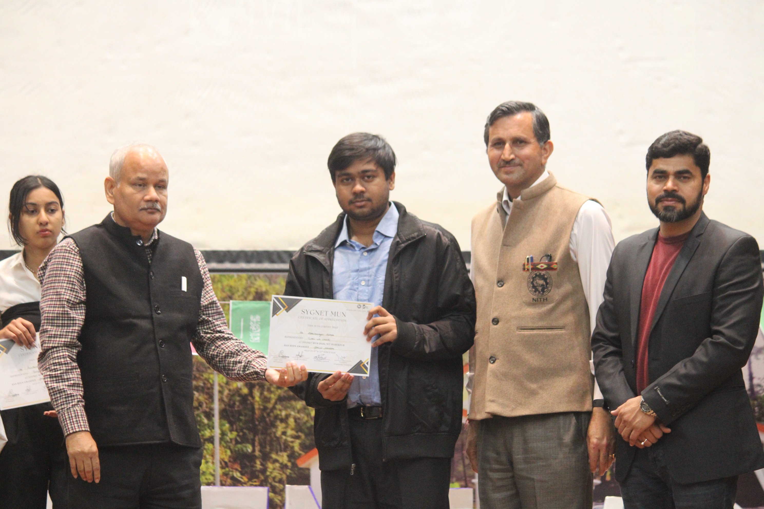 Delegate receiving certification